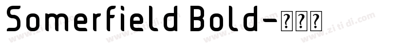 Somerfield Bold字体转换